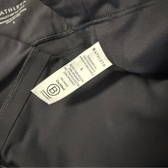 Athleta Vitality Rib 7/8 Tight Leggings Black Size Large - Picture 5 of 7